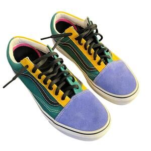 Vans Old Skool Colorful Suede/Canvas Colorblock Fashion Sneakers Women’s Size 7